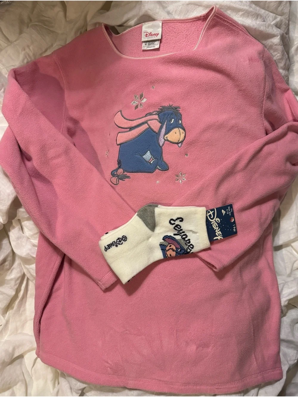 Disney Pink Eeyore Fleece Pullover